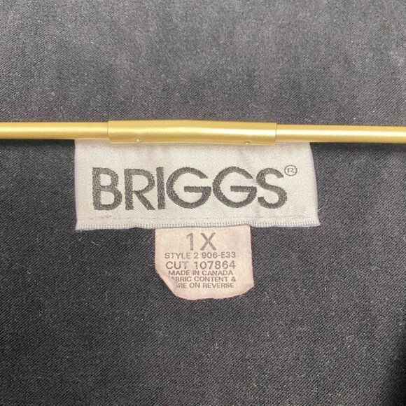 Briggs 1X Black Zip-Up Vest – Made‎ in Canada (sku: 581) - Picture 4 of 4